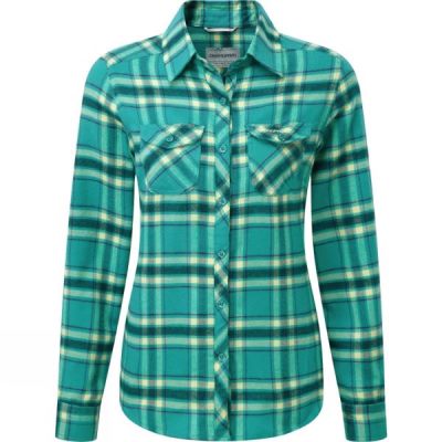 Camisa Craghoppers Valemont Mujer - Verde - Chile HPF039186